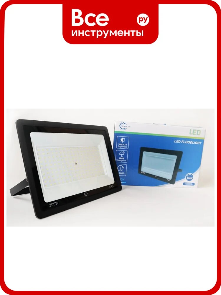 Прожектор I-WATT LED 6400K 200BT IP65 20000Лм i-12109