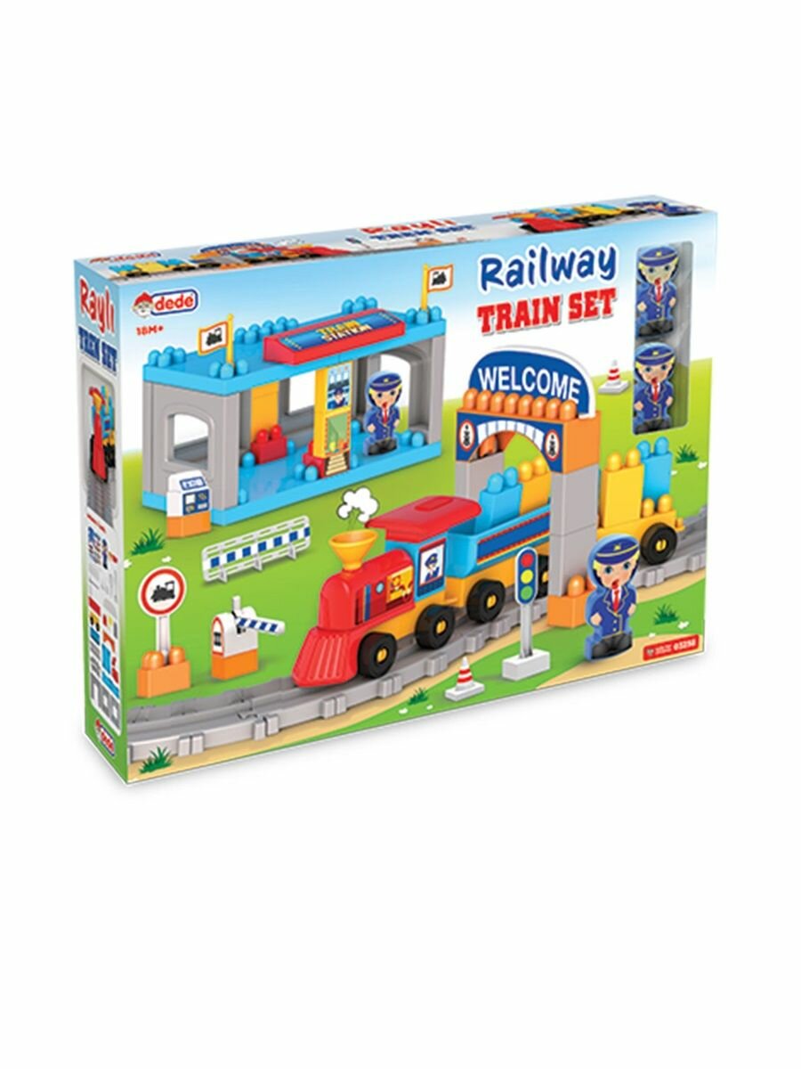 Конструктор Станция ж/д, с фигуркой — фото 1