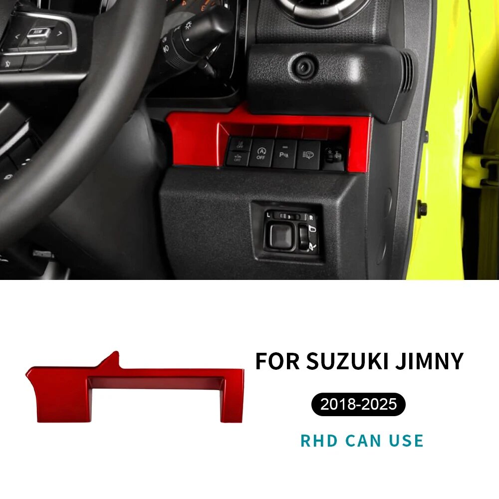 Рамка кнопок для Suzuki Jimny 2018-2025 RHD, Красный глянец
