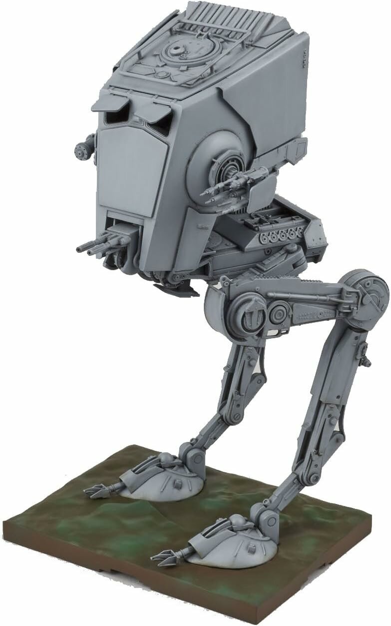 Bandai Star Wars AT-ST 1/48, 18,3 см, 2 пилота, Chewbacca, эффекты, база Эндор, декали