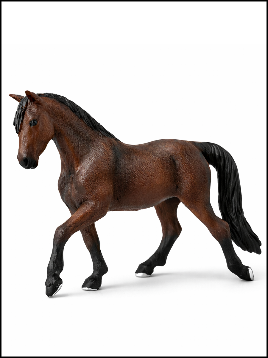 Фигурка лошади - Жеребец Морган, Лучший подарок на Старый Новый Год! конь гнедой KONIK, Символ года 2026