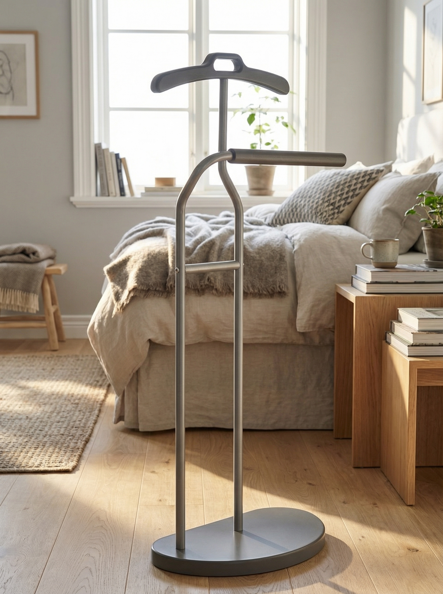 Вешалка костюмная IFERS для одежды напольная Д 10 цвет металлик/ серый графит