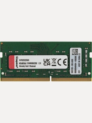 Изображение товара Оперативная память Kingston KVR32S22S8/8 SODIMM, 8 Гб, DDR4, 3200 МГц