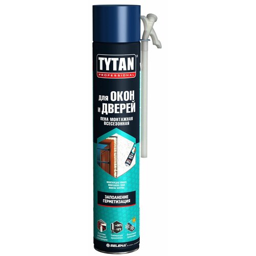 фото Tytan professional для окон и дверей пена бытовая всесезонная 750 мл