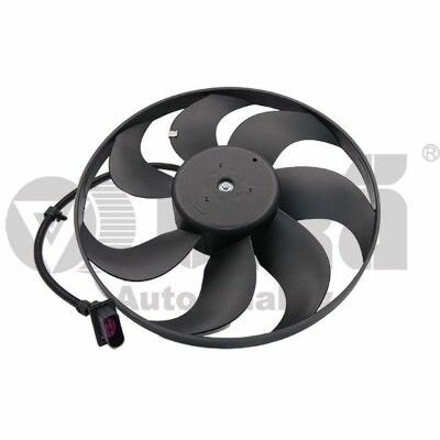 Вентилятор радиатора VIKA 99590015101 Audi A3, Skoda Octavia I, Fabia I, Vw Golf 4, Bora, Polo 96-12 100w, 60w, 345 мм