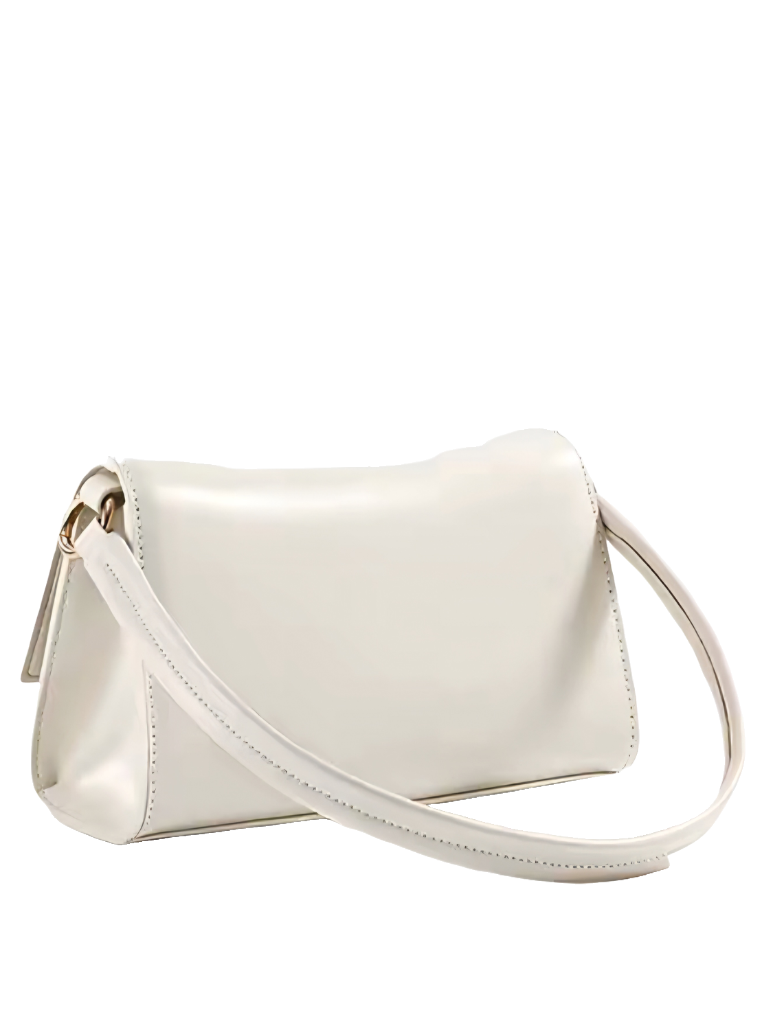 Сумка кросс-боди  из натуральной кожи, фактура гладкая, белый — фото 1