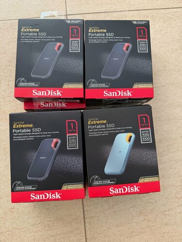 Изображение товара Внешний накопитель SSD SanDisk Extreme 1 Тб USB 3.2 Gen 2 Type C, голубой