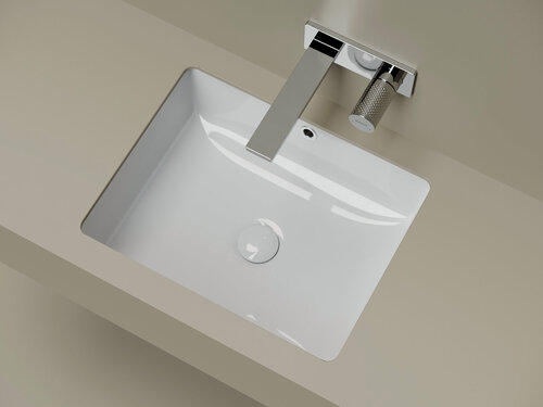 Изображение товара Раковина встраиваемая снизу Ceramicanova Эра (Era) 505x405x195, с отверстием слива - перелива, белый