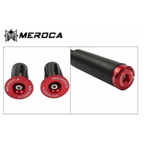 Заглушки (Баренды) для руля велосипеда MEROCA красная
