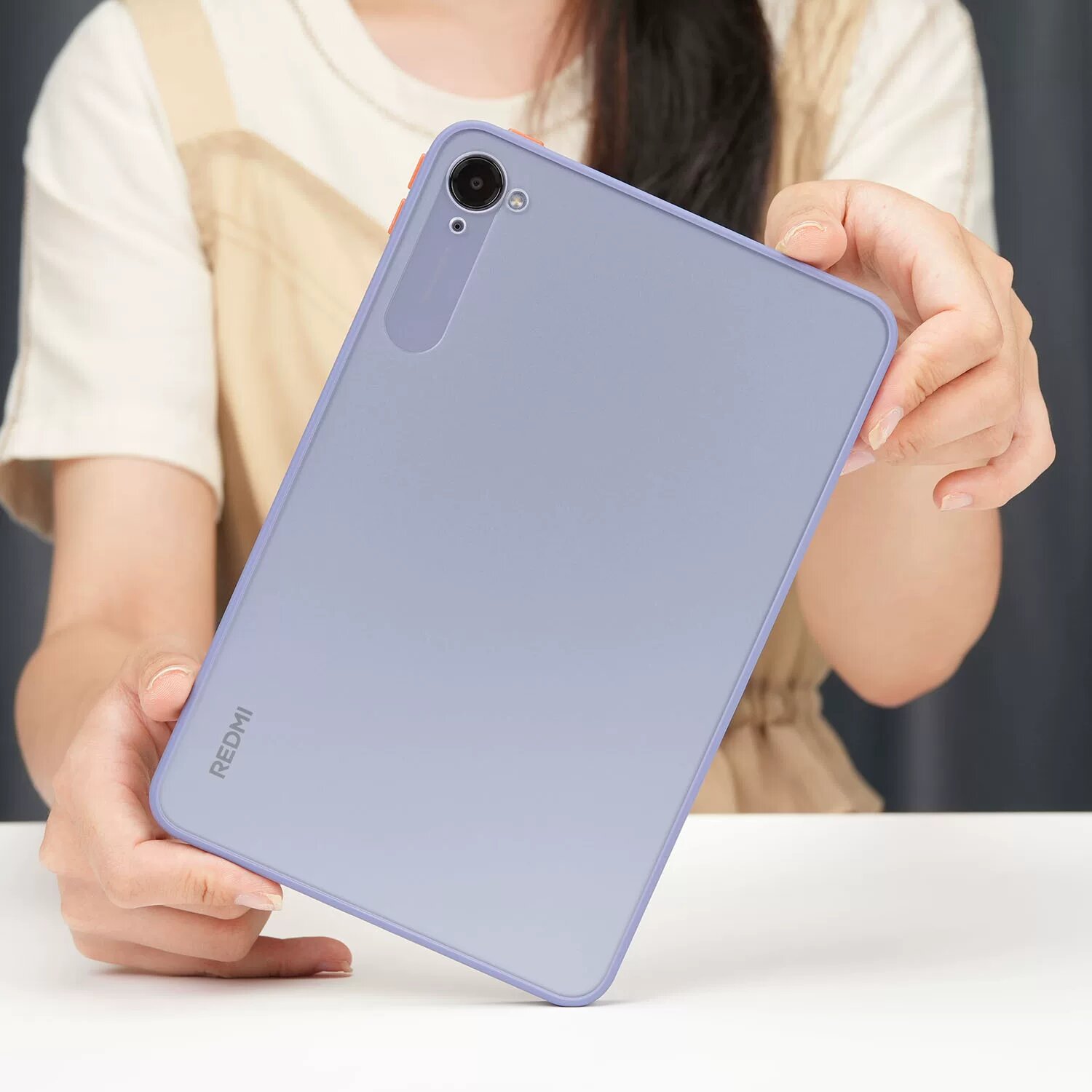 Чехол Yimiao для планшета Xiaomi Redmi KPad, матовый, с цветовыми блоками, простой защитный чехол, рамка из мягкого