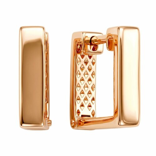 фото Серьги 585gold, красное золото, 585 проба, длина 13 см, , красный