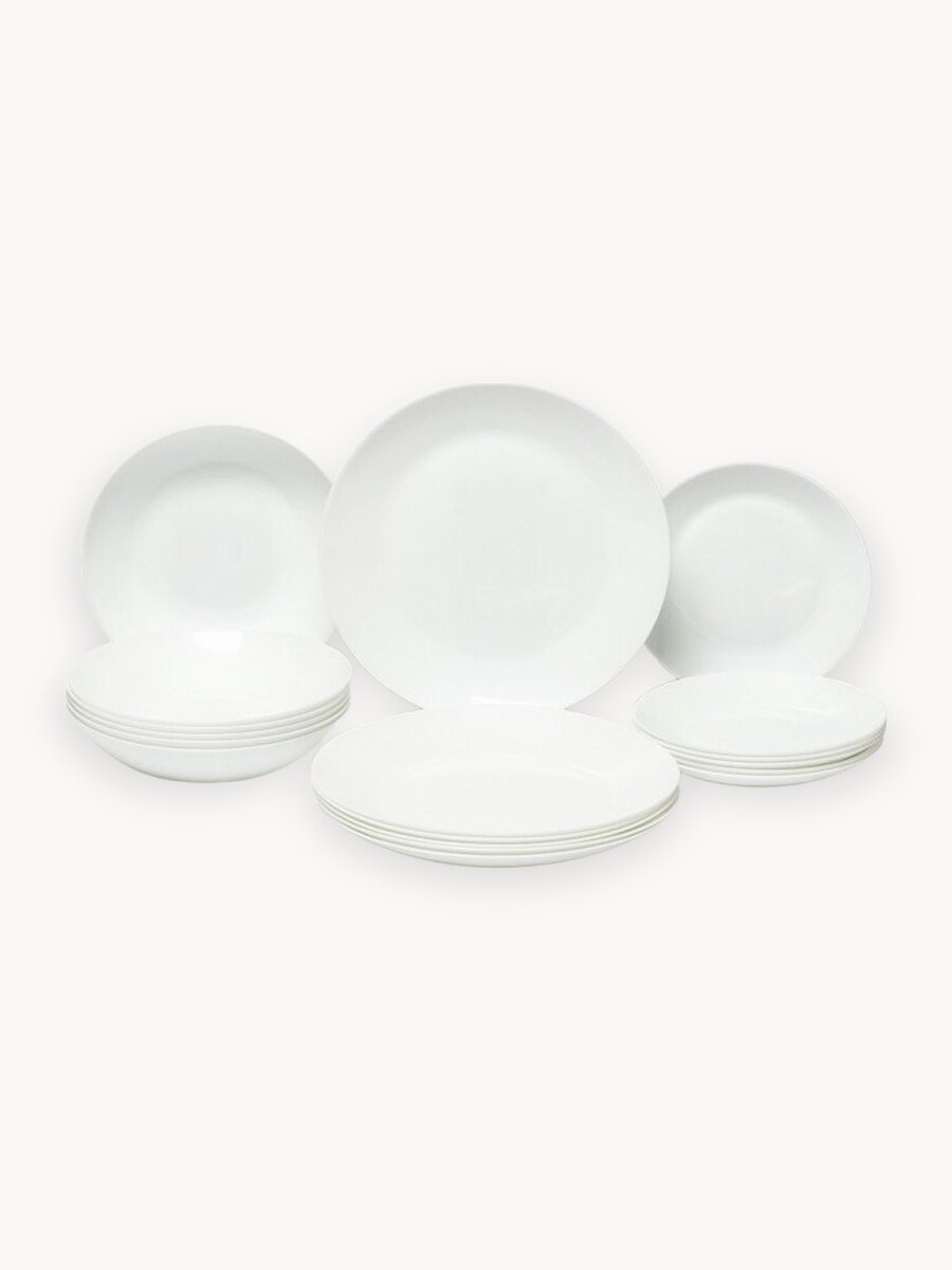 Набор столовой посуды Luminarc Zelie, 6 персон, 18 предметов, стекло