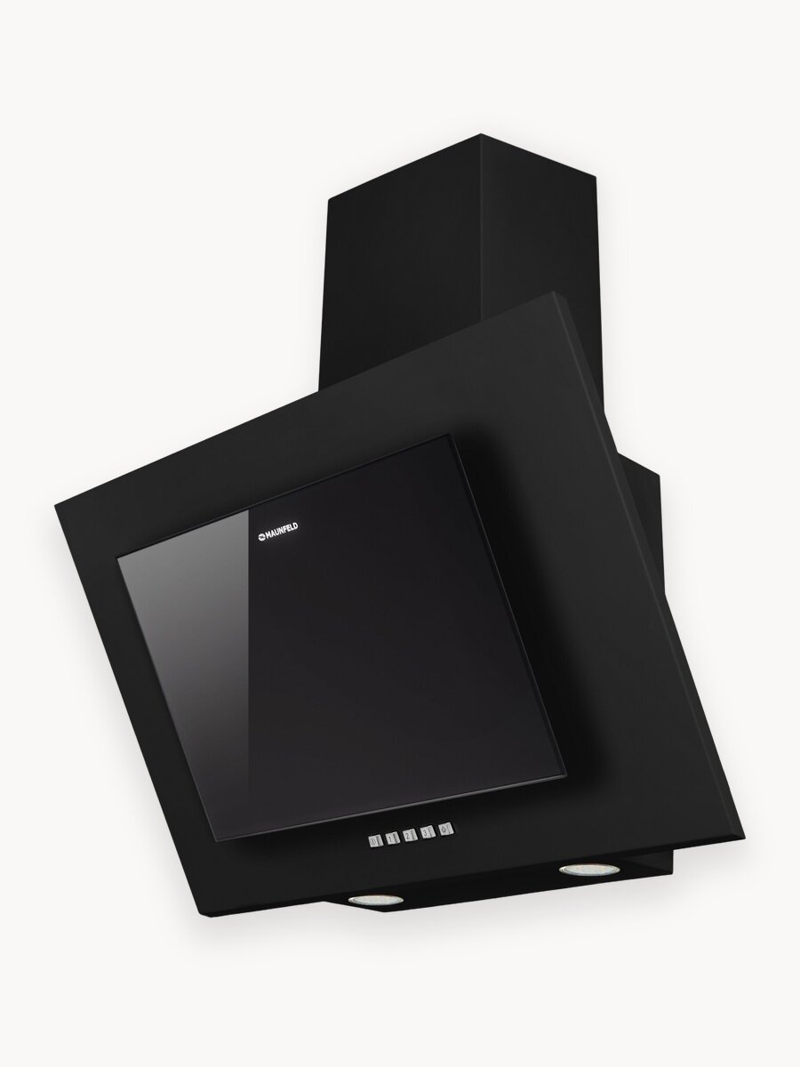 Вытяжка кухонная MAUNFELD Tower C 60 черный, наклонная, 51 дБ, 650 куб. м/ч, 3 скорости, настенная, 60 см