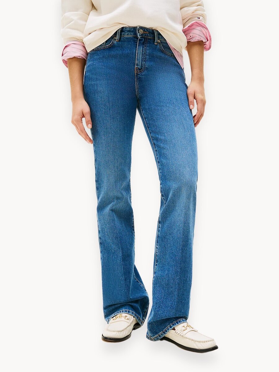 Джинсы клеш TOMMY HILFIGER, размер 29/30 JEAN, синий