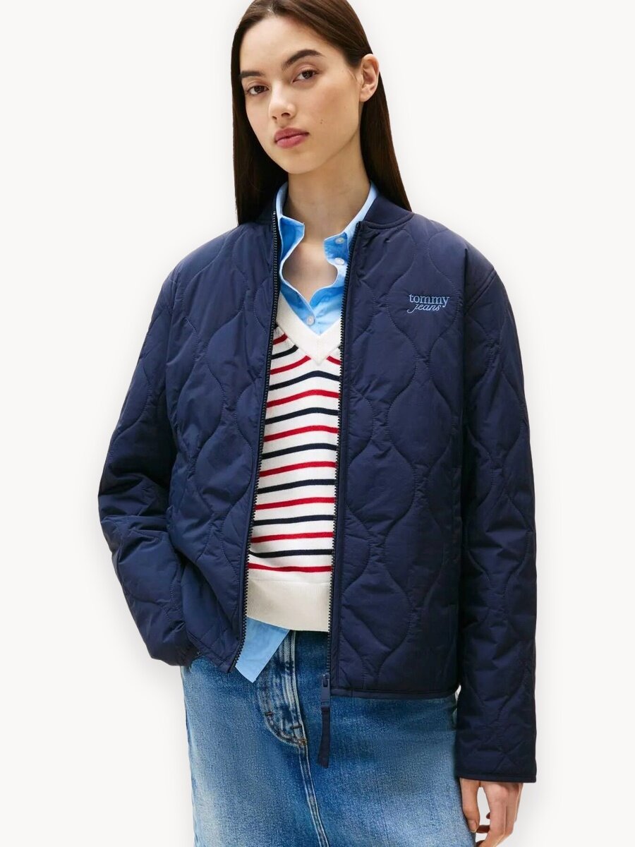 Куртка Tommy Jeans TJW Reg Onion, размер XL, темно-синий