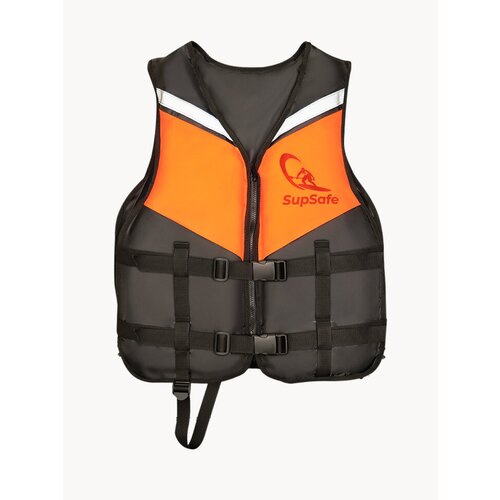 SupSafe спасательный жилет до 100 кг, 50-52 черный; оранжевый