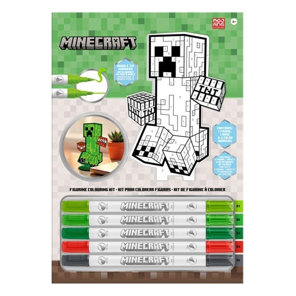 Набор для рисования, росписи Kids Euroswan Minecraft фигурка 2D раскраска по номерам с маркерами