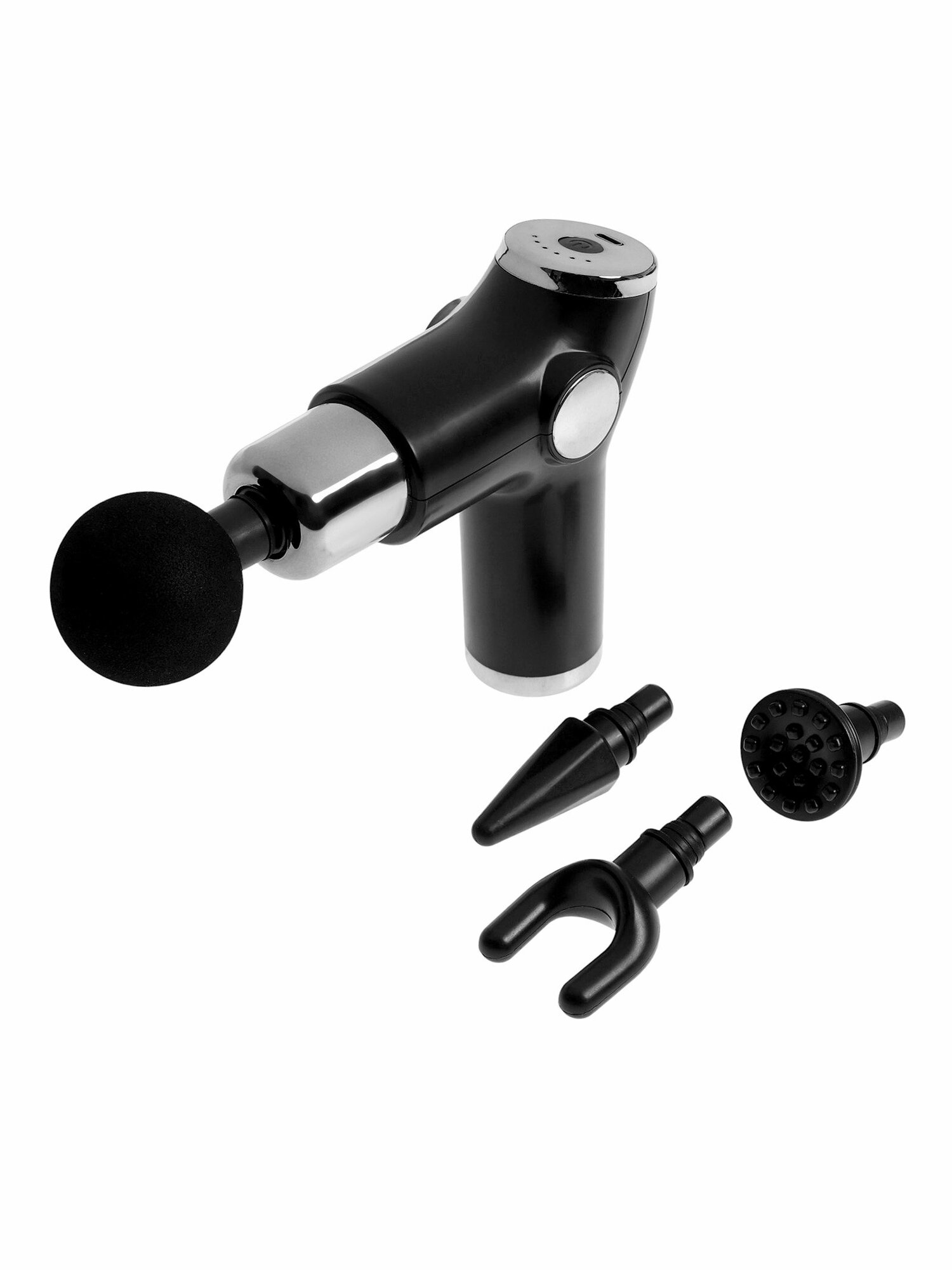 Массажёр для тела LEM-02 перкуссионный 4 насадки 6 режимов 1800-3200 об/мин