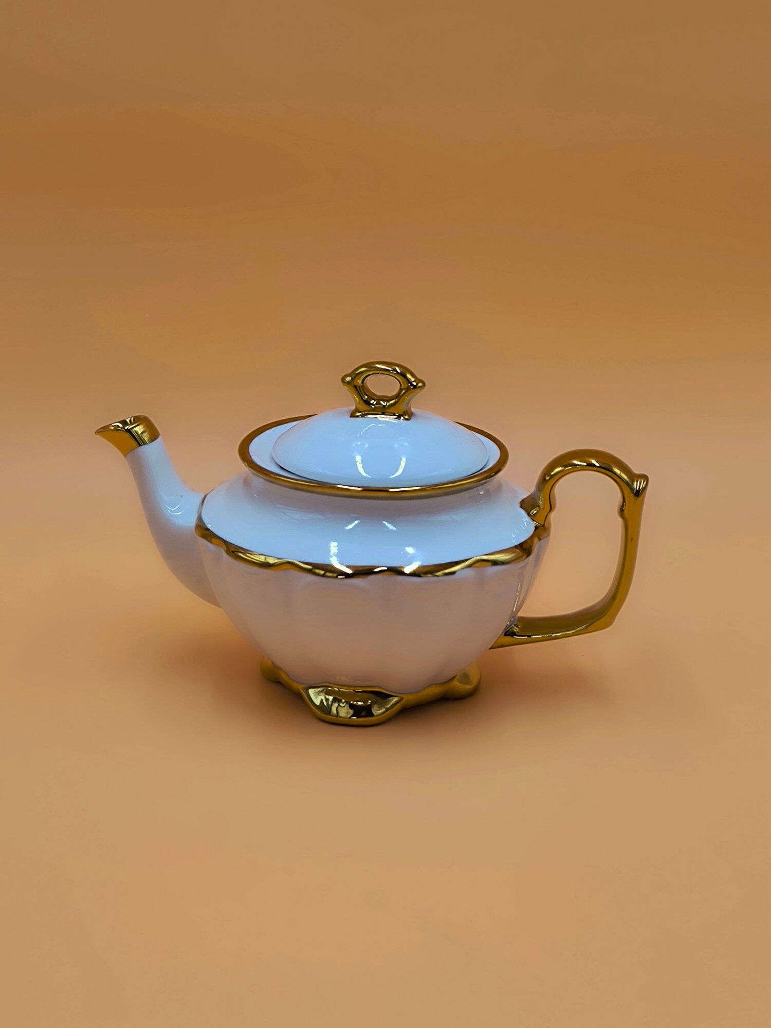 Серия Керамических Чайников "Tea Pot 2 Xashamat" Золотыми линями — фото 1