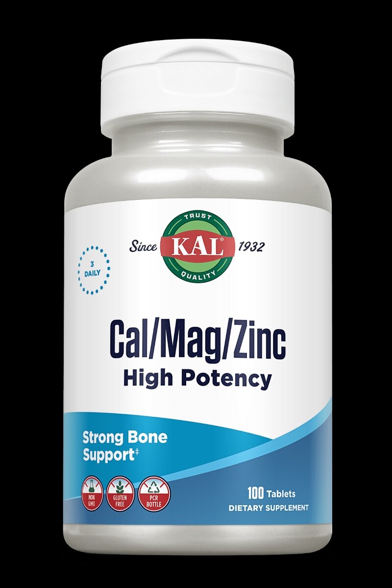 Cal/Mag/Zinc Kal N100 — кальций, магний и цинк для крепких костей и здоровья организма