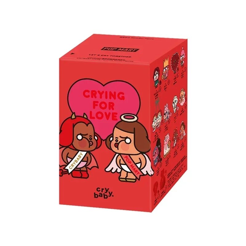 Pop Mart Crybaby Crying For Love Series Фигурки, with box, Розовый