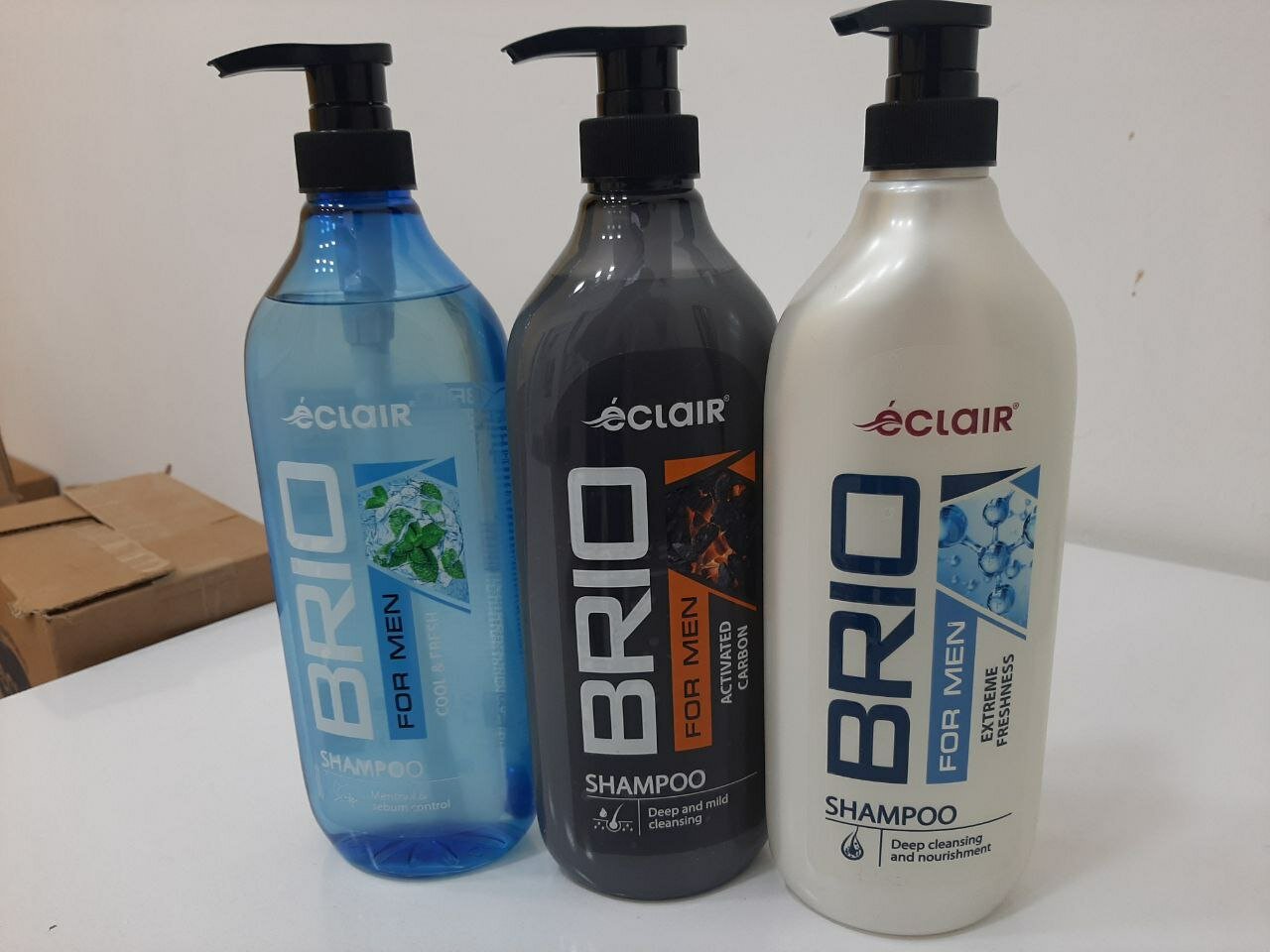 Шампунь Eclair BRIO FOR MEN "COOL & FRESH", максимальная свежесть, 730 мл — фото 1