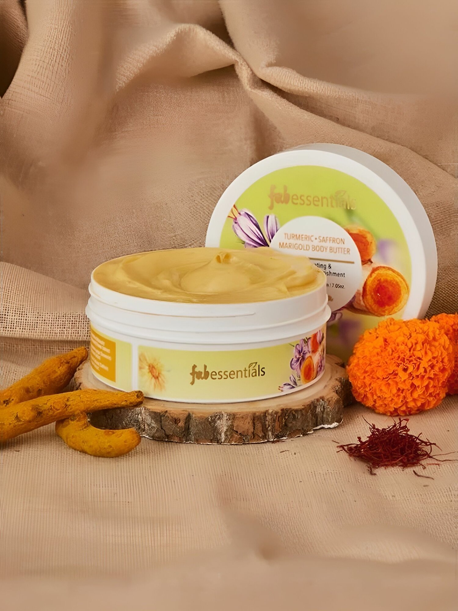 Масло для тела куркума, шафран, календула Fabessentials Body Batter 200 г