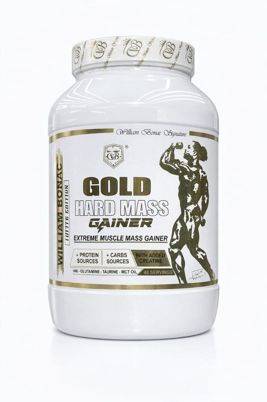 William Bonac Hard Mass Gainer — высококалорийный гейнер для набора массы, шоколадный вкус, 3 кг