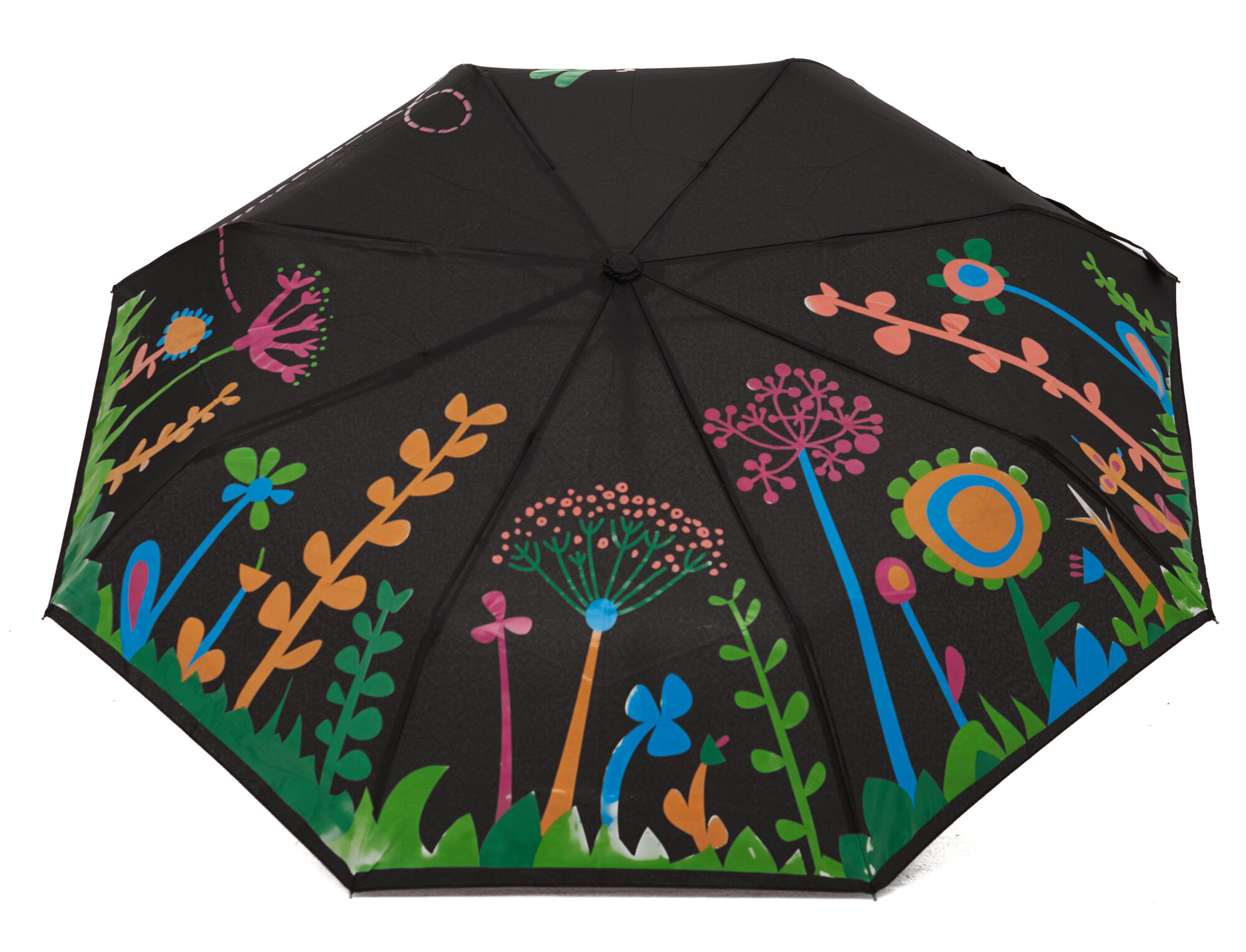 Смарт-зонт RAINDROPS, black/grey — фото 1