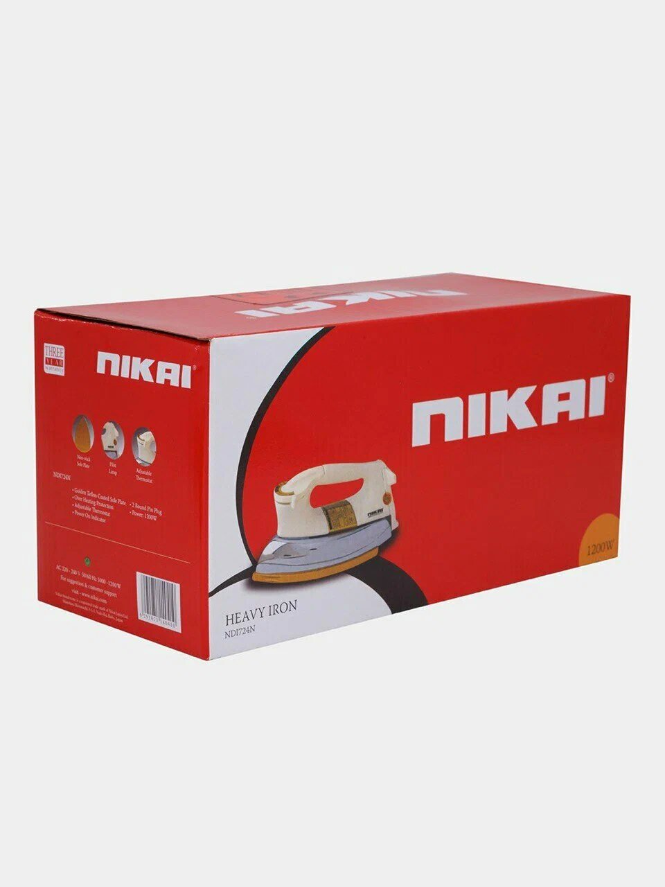 Надежный профессиональный утюг Nikai с равномерной подачей пара и высокой эффективностью 724 — фото 1