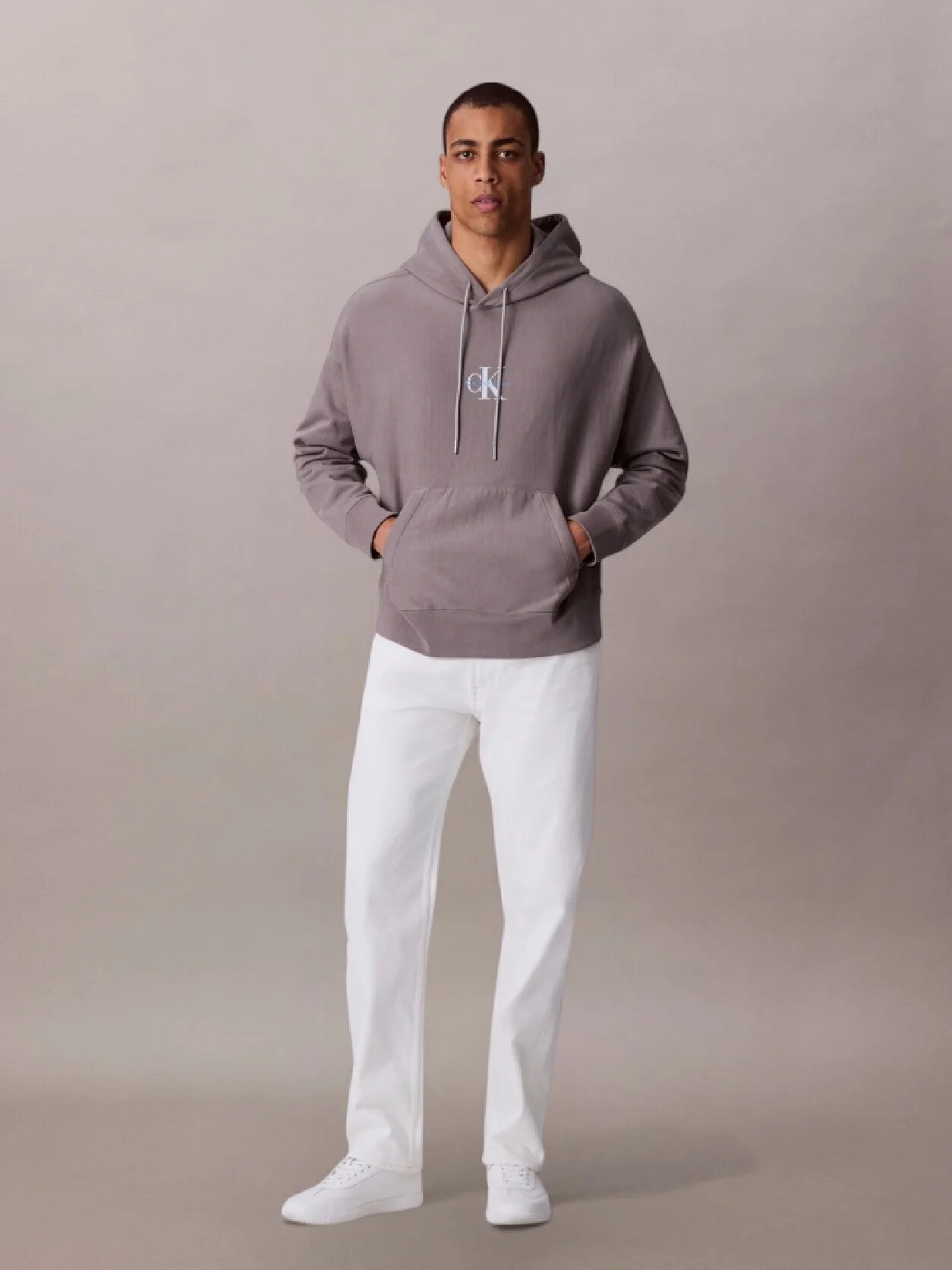 Худи Calvin Klein Jeans, размер XL, , серый — фото 1