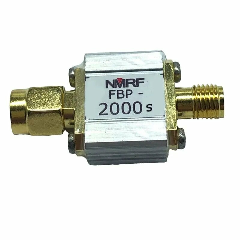 Фильтр полосы пропускания 2000 МГц FBP-2000S, коаксиальный SAW 2000 МГц, полоса пропускания 1 дБ, интерфейс SMA 5 МГц