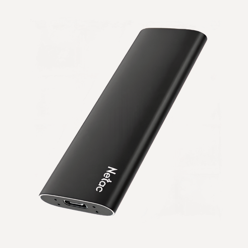 Изображение товара Внешний SSD-накопитель Netac NT01ZSLIM-002T-32BK черный 2TB 1,8", USB 3.2 Gen 2 Type-C, 3D TLC NAND 550/480Мб/с