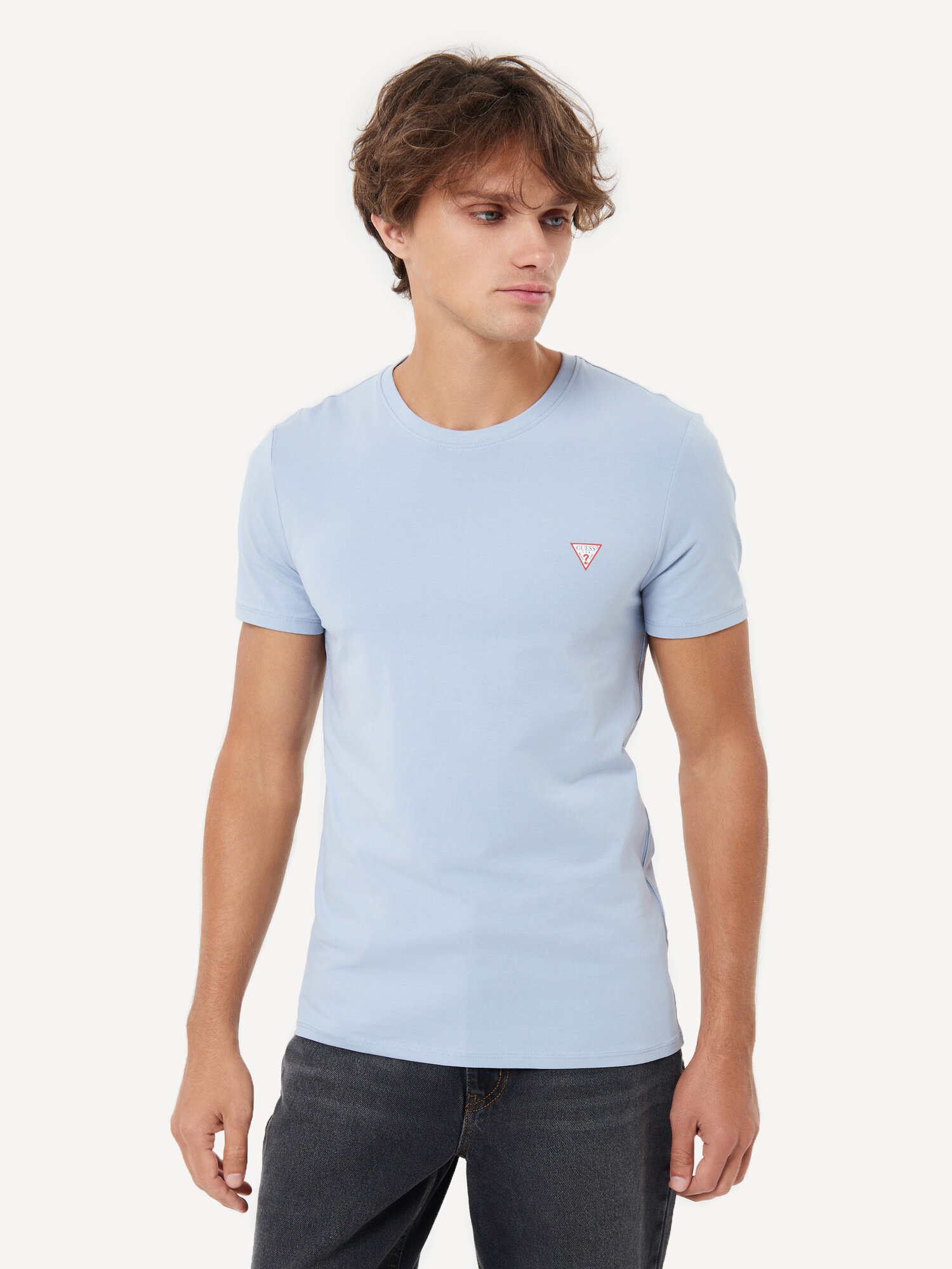 Футболка GUESS CN SS Core Tee Str, размер M, cиний