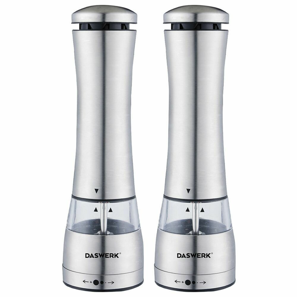 Набор мельниц для соли и специй электрические с подсветкой, 2 шт, PM-4, DASWERK