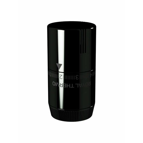 фото Термоголовка жидкостная design м30х1,5 (хром черный) royal thermo