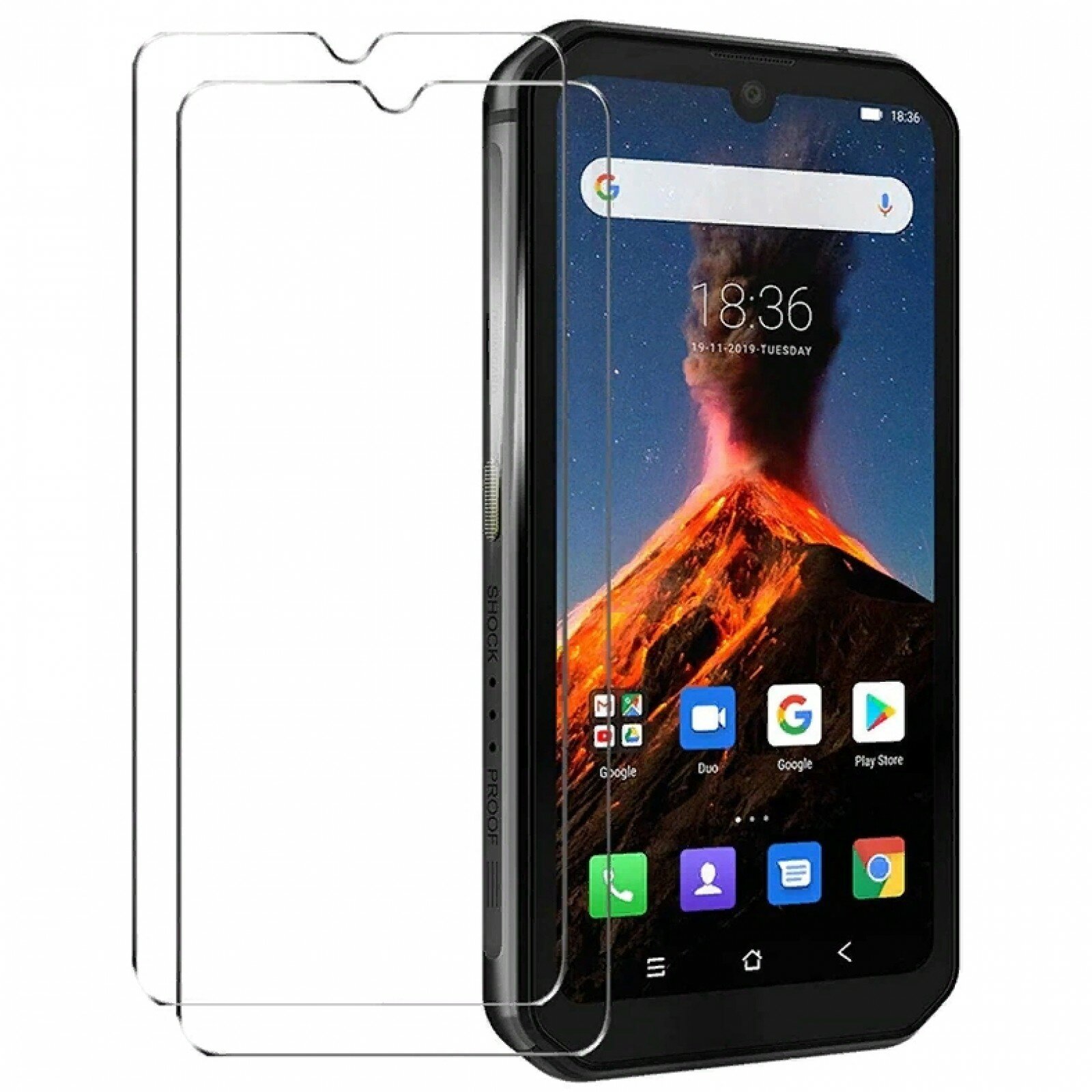 Защитное стекло MyPads Forti Glass для Blackview BV7200 с олеофобным покрытием и высокой прочностью