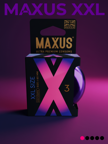Изображение товара 78687 Maxus XXL, 3 шт. Презервативы увеличенные
