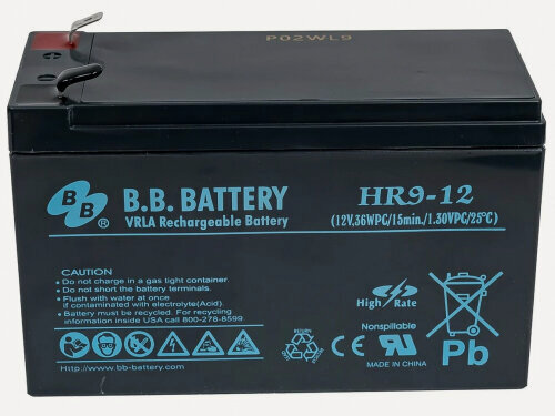Изображение товара Аккумуляторная батарея для ИБП BB Battery B.B. Battery HR 9-12
