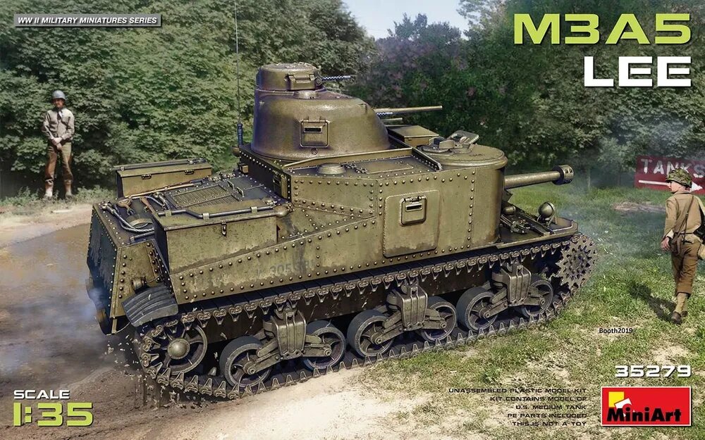 Miniart 35279 1/35 Сборная модель танка M3A5 LEE