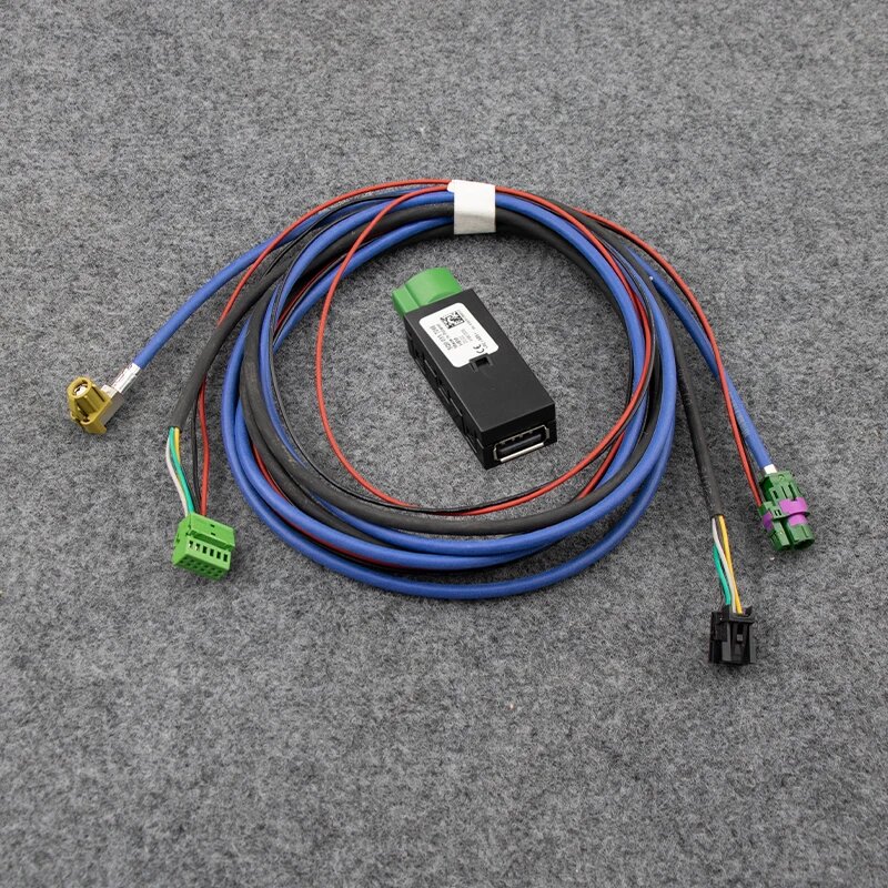 5G0035222E MIB2 USB CarPlay Медиа-разъем AUX с кнопкой-переключателем и адаптером 5Q0035726E set