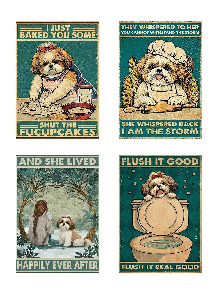 Ши-тцу, Flush It Good, It Real Good, 4 Плаката, 30x21см