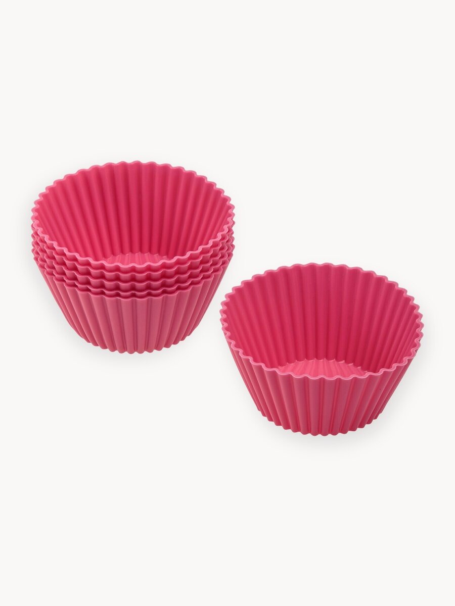Форма для выпечки силиконовая кекс 6,5 см PERFECTO LINEA Fruit Dove 6 штук (20-100652)