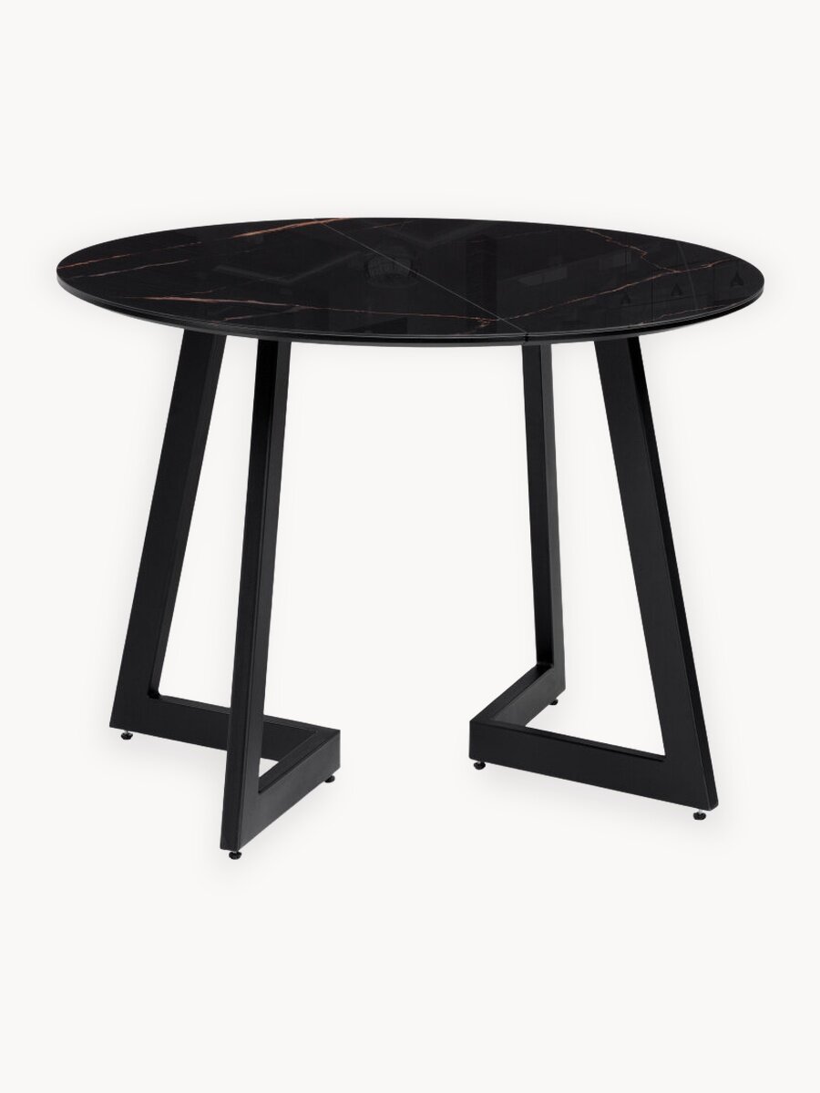 Стол кухонный раздвижной 100(140)х100х76, стекло Лайфмебель Алингсос