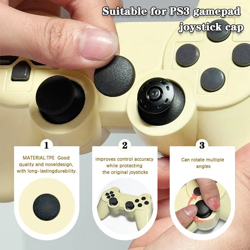 Накладки на джойстики Jiayutong для PS2/PS3, 10 шт.