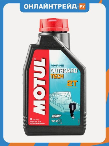 Изображение товара Моторное масло Motul Outboard Tech 2T полусинтетическое 1л (ЕС)