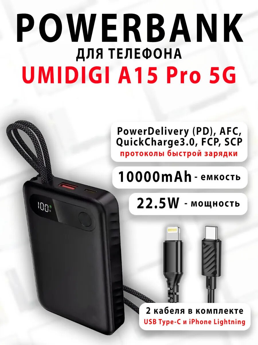 Повербанк для телефона UMIDIGI A15 Pro 5G