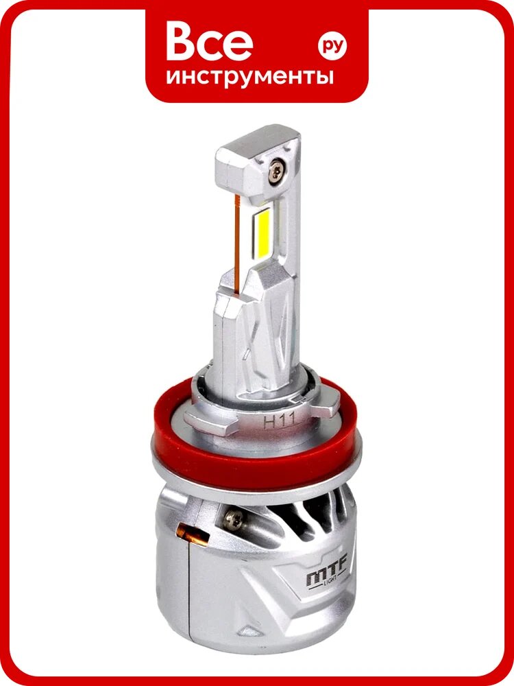 Светодиодные лампы MTF Light серия CYBER LIGHT MINI H11/8/9/16, 12V, 45W, 3750LM, 6000K, кулер, к-т CM011K6