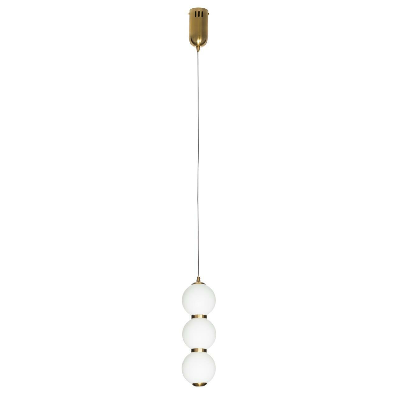 Подвесной светильник Citilux Балу CL207033, LED 8 Вт, бронзовый/белый