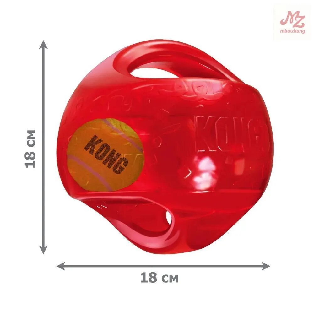 Игрушка-мяч Kong Jumbler, подходит для крупных собак, 18 см, размер L/XL